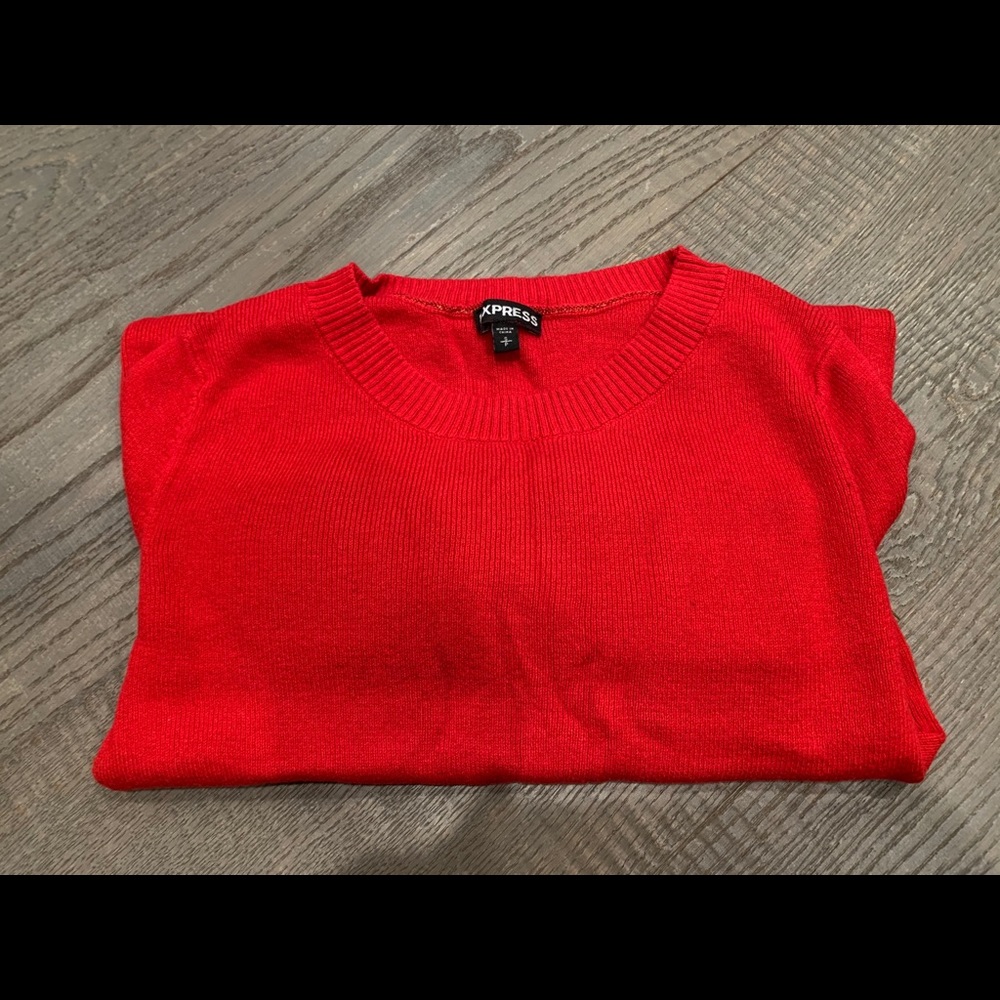 Express Red Sweater - Picture 3 of 4
